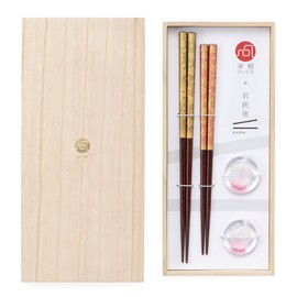 ADERIA Tsugaru Vidro FS75502 Flower Petal Chopsticks Rest / Chopsticks Set, Made in Japan, Dishwasher Safe, Cute, Stylish Gift, Women's, Mother's Day, Father's Day, Husband and Wife, Housewarming,