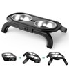 ORIA Elevated Dog Bowls, Raised Dog Bowls with 2 Stainless