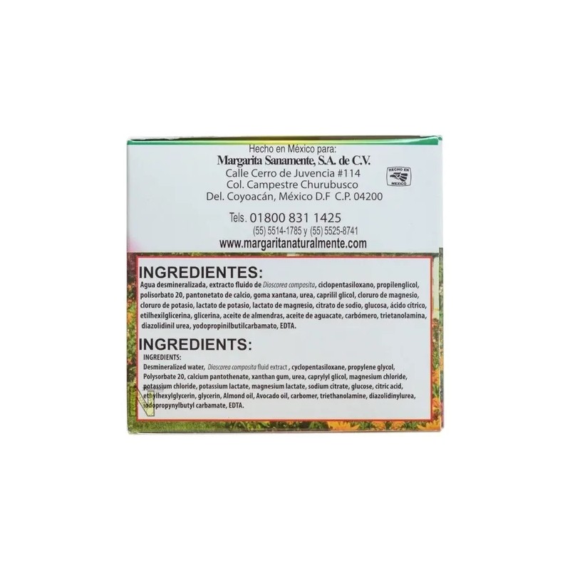 Crema De Camote Silvestre 120gr Margarita Naturalmente