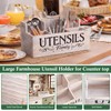 Thenshop Extra Large Kitchen Utensil Holder with 6 Compartments, Removable