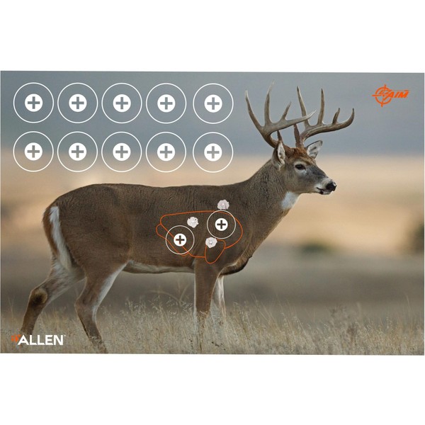 Allen Company EZ Aim High Visibility Paper Range Shooting Targets,