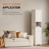 Viaozutis Tall Bathroom Cabinet, Storage Cabinet with 2 Doors &