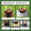 Fire Pit Mat,100x100cm Fi/Reproof Heat Resistant BBQ &Grill Mat for