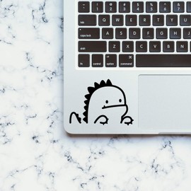 Vinyl Wall Art Decal - Little Dinosaur - 2.5" x 3.5" - Cute Animal Decor for Light Switch Window Mirror Luggage Car Bumper Laptop Computer Home Bedroom Living Room Nursery Playroom Designs