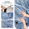 Quincunx Wearable Shark Blanket Hoodie Onesie Adult & Kids, Shark