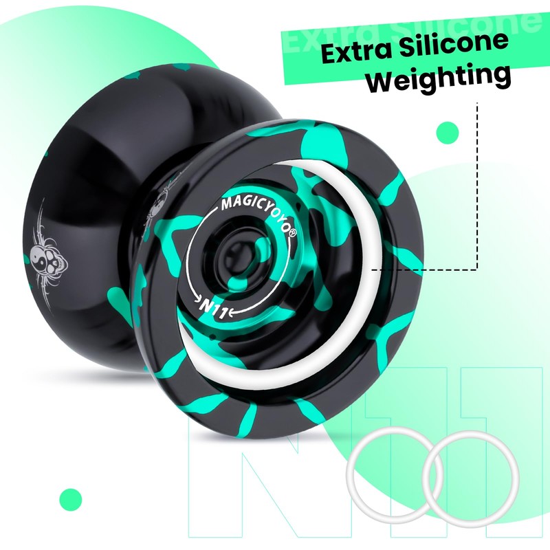MAGICYOYO N11 Professional Unresponsive Yoyo for Advanced, Dual Mode Metal
