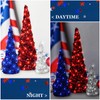 Ceenna 3 Pcs Independence Day Velvet Trees Set Independence Day