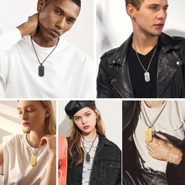 PROSTEEL St Michael Pendant The Archangel Michael Necklace Stainless Steel Protection Christian Necklace Catholic Gifts for Men