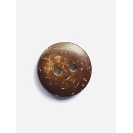 Natural Coconut Buttons, 2-Hole Round Brown Sewing Buttons for Overcoats 12PCS Large Size Diameter 1.5CM