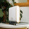 Hello Aromas Essential Oil Diffuser, Bluetooth Control, Black with Gold