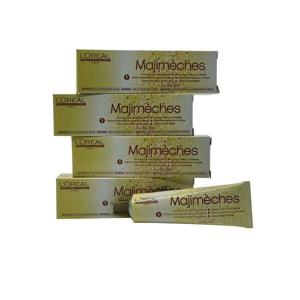 L'Oreal Majimeches #1 Highlighting Cream 2 OZ Set of 4