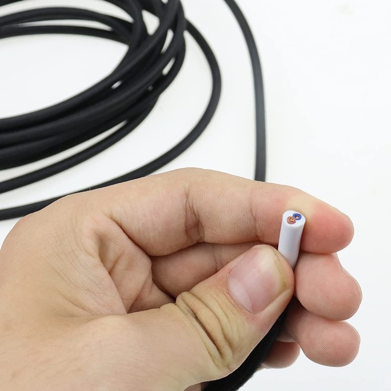 RtottiM 2-Core Textile Cable Textile Coated Plastic Cable 0.75 mm²