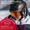 Black Crevice Adults 'Ski Goggles Black black/Silver Size:One Size