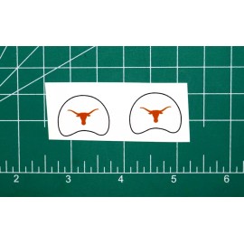 1961-Current Texas Longhorns *DIECUT DECALS ONLY* Mini Football Gumball Helmets