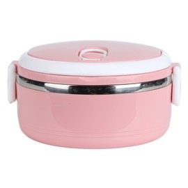 Kuuleyn Thermal Lunch Box, Lunch Containers for Hot Food, Stackable Insulated Lunch Box for Kids, Stainless Steel Food Container Storage Boxes Adult Sealed Bento Lunch Box(Pink)