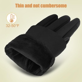 ihuan Lightweight Winter Running Gloves for Women Men, Sensitive Touch Screen Fingers for Cold Weather, Thermal Material for Working and Outdoor Sports, Soccer Cycling Camping Hiking Driving.