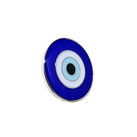 Evil Eye Lapel Pin - Eye of Turkey Brooch - Turkish Blue Eye Protect Badge - Greek Eye Pinback