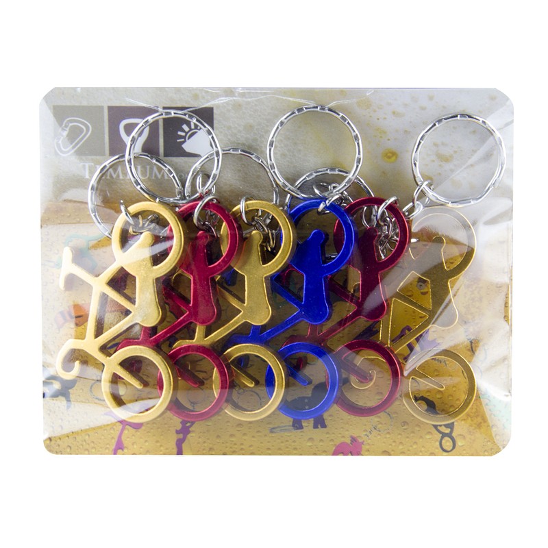 Swatom Bicycle Aluminum Alloy Beer Bottle Opener Keychain Key Tag