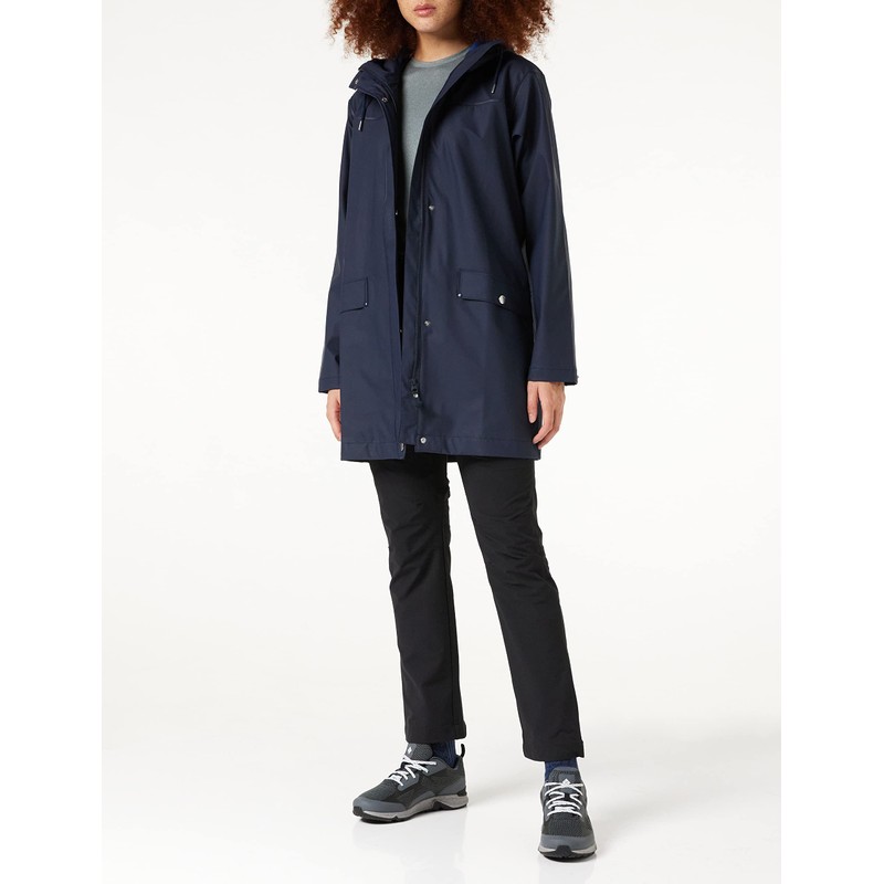 Helly Hansen Women's Moss Hooded Waterproof Windproof Raincoat, 597 Navy,