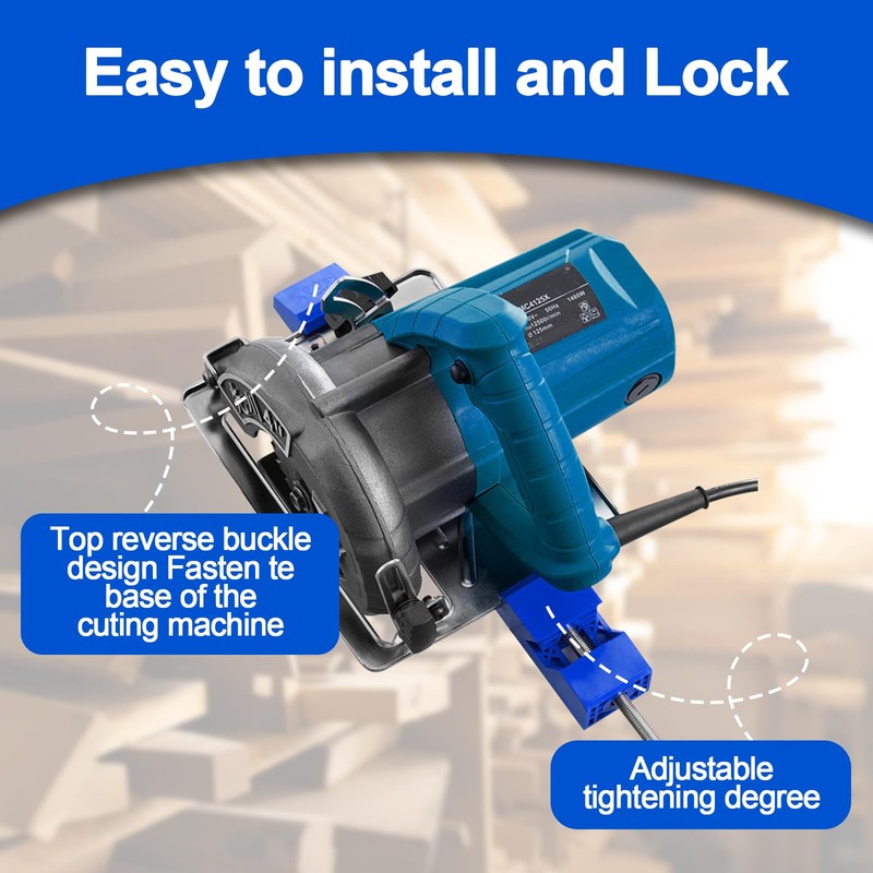 DMJJSD Circular Saw Guide Rail, Adjustable Cutting Machine Base Guide,