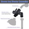 YDmeet All Metal Shower Head Diverter Valve, 3-Way G1/2" Shower