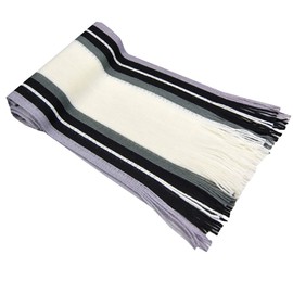 CHROME CRANE MF001 Scarf, Striped Pattern, Knit, Cold Protection, Casual, Men's, Women's,