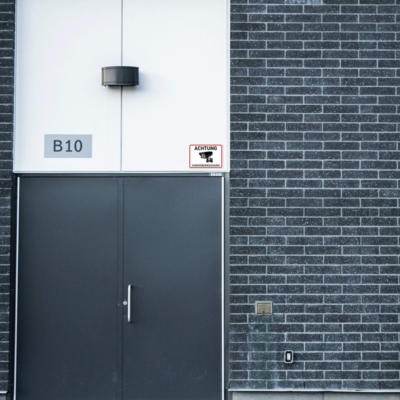 11 x Sticker Video Surveillance – A6 (14.8 x 10.5