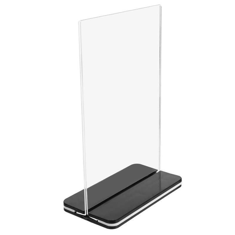 Operitacx 4pcs Display Board Acrylic Display Stands Clear Menu Display