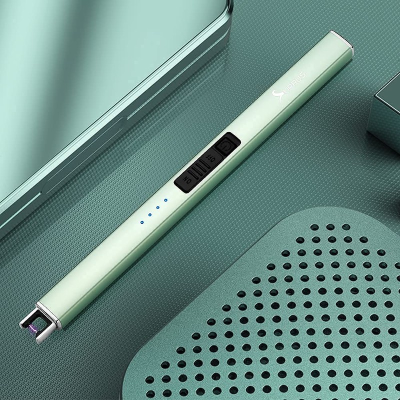 SUPRUS Electric Lighter Arc Windproof Flameless USB Rechargeable Lighter with