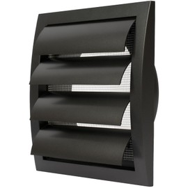 Diameter 150 mm External Dimensions 190 x 190 mm Cooker Hood with Built-in Pest Protection, White/Grey/Brown/Black, Ventilation Slot Cover, HVAC Exhaust Duct Cover, Exhaust Cap (Diameter 15 cm,