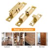 Uenhoy 5 Pcs Solid Brass Cabinet Door Catch, Dual Ball