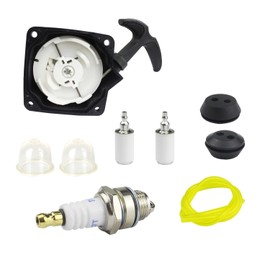 luckkyme Recoil Pull Starter with Repower Tune-Up Kit for Earthquake E43 E43CE E43WC Auger Dually 10310 Viper 43cc WP4310 DP10P MC43 MC43E MC43CE MD43 MC43ECE MC43RCE Tiller