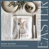 Easter Bunny Cloth Napkins, 20x20 Inches, Floral Design, Set of