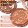 EONFAVE Bronzer Contouring Palette, Bronze Cream Contour with Sponge Pad,