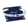 Veeshy Mama Bear One Mother four 4 Cubs Cuff Bracelets