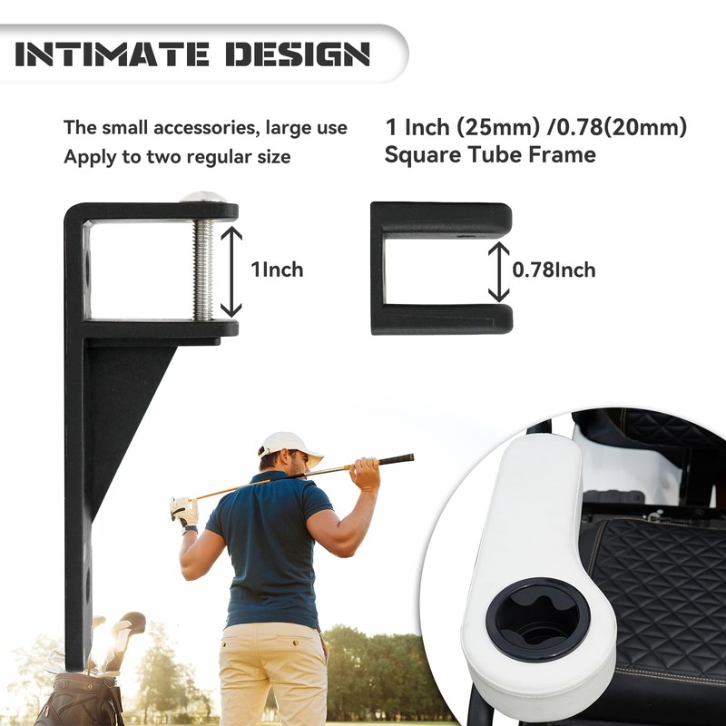 XUANYUDG0769 Golf Cart Armrest with Cup Holder for EZGO TXT