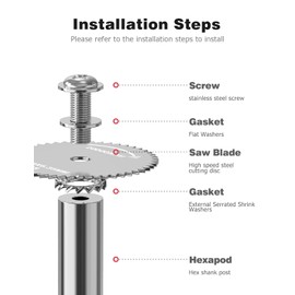 Inside Pipe Cutter, Mellbree 1/4" Hex Shank PVC Plumbing Inside Cutter Internal Plastic Pipe Cutter Set (32mm Saw Blades*3, 44mm Saw Blades*1）