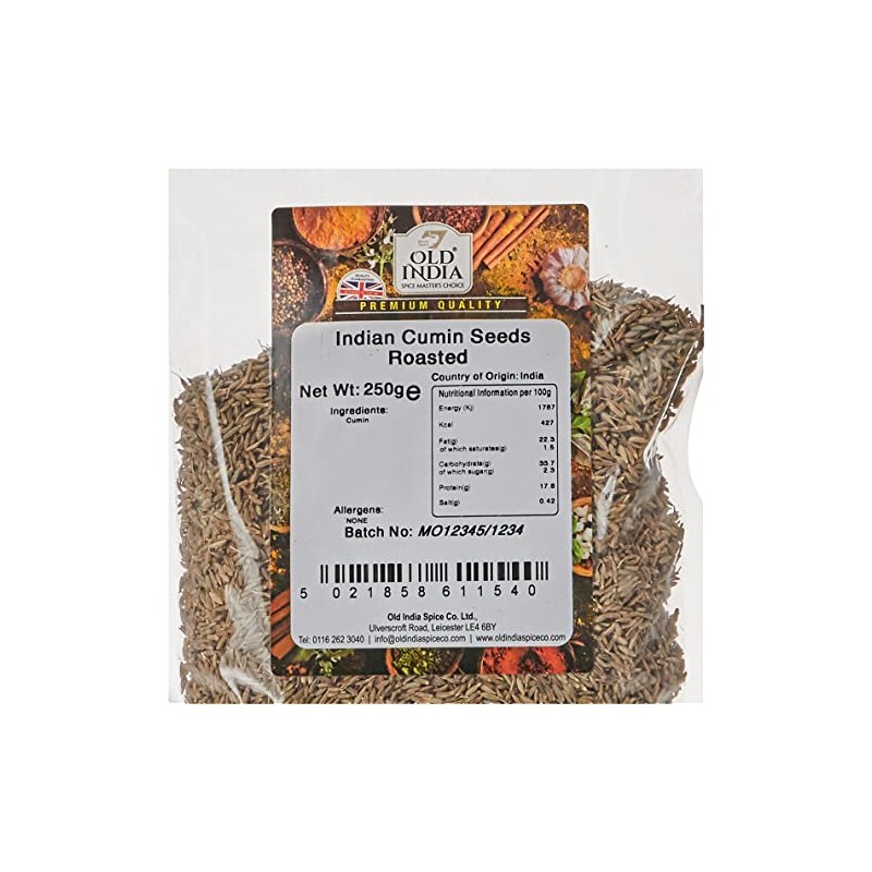 Old India Indian Cumin Seeds Roasted 250g