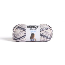 Bernat Maker Splash Static Yarn - 2 Pack of 250 g / 8.8 oz - 75% Cotton 25% Nylon - #5 Bulky - 279m /305Yards - for Knitting, Crochet and Amigurumi