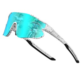 ATTCL XQ548 Baseball Sunglasses for Kids Teens Sports Lightweight UV400 for Boys and Girls, blue