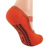 Sock Snob Women's Invisible Non-Slip Yoga Socks, orange