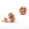 M&T 2015 14K Rose Gold Plated Stud Earring, Stainless Steel
