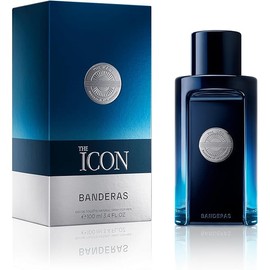 Banderas The Icon Eau De Toilette For Men - Long Lasting - Virile, Elegant, Trendy And Sexy Scent - Wood, Amber, And Sandalwood Notes - Ideal For Special Events - 3.4 Fl Oz