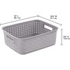 STERILITE Cement Short Weave Basket, Multi