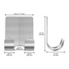 Diesisa Razor Holder for Shower + Adhesive Wall Hooks, Premium