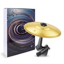 Car Cymbal, Car Air Vent Mini Drum Crash Cymbal for Car Vent, Make Your Driving More Fun, Suitable for all Types of Vehicles, Gold