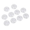 10Pcs Guitar Effect Pedal Footswitch Topper ABS Clear Single Pedal