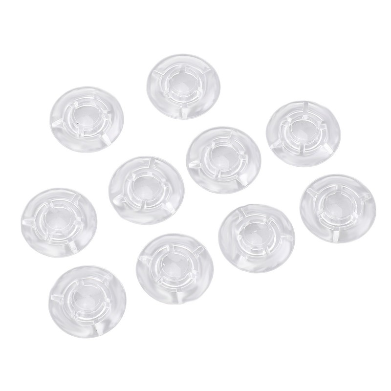 10Pcs Guitar Effect Pedal Footswitch Topper ABS Clear Single Pedal