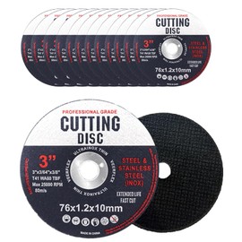12 Pcs 76mm Cutting Disc, Cutting Discs, Angle Grinder Discs for Metal, Grinder Discs, Cutting For Cutting Metal Wood
