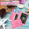 Porta Pasaporte y Visa Mexicano Pasaporte Funda con 10 Compartimientos